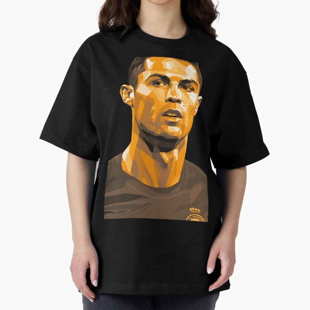 Ronaldo Oversized T-Shirt Make Your Look Match FIFA World Cup 2026 Group Stage Celebrating Messi, England Energy, Soccer Culture, Superstar Moments, National Team Dreams and Competitive Fire; Ideal for Fans Who Follow Messi, Cristiano Ronaldo, CR7,