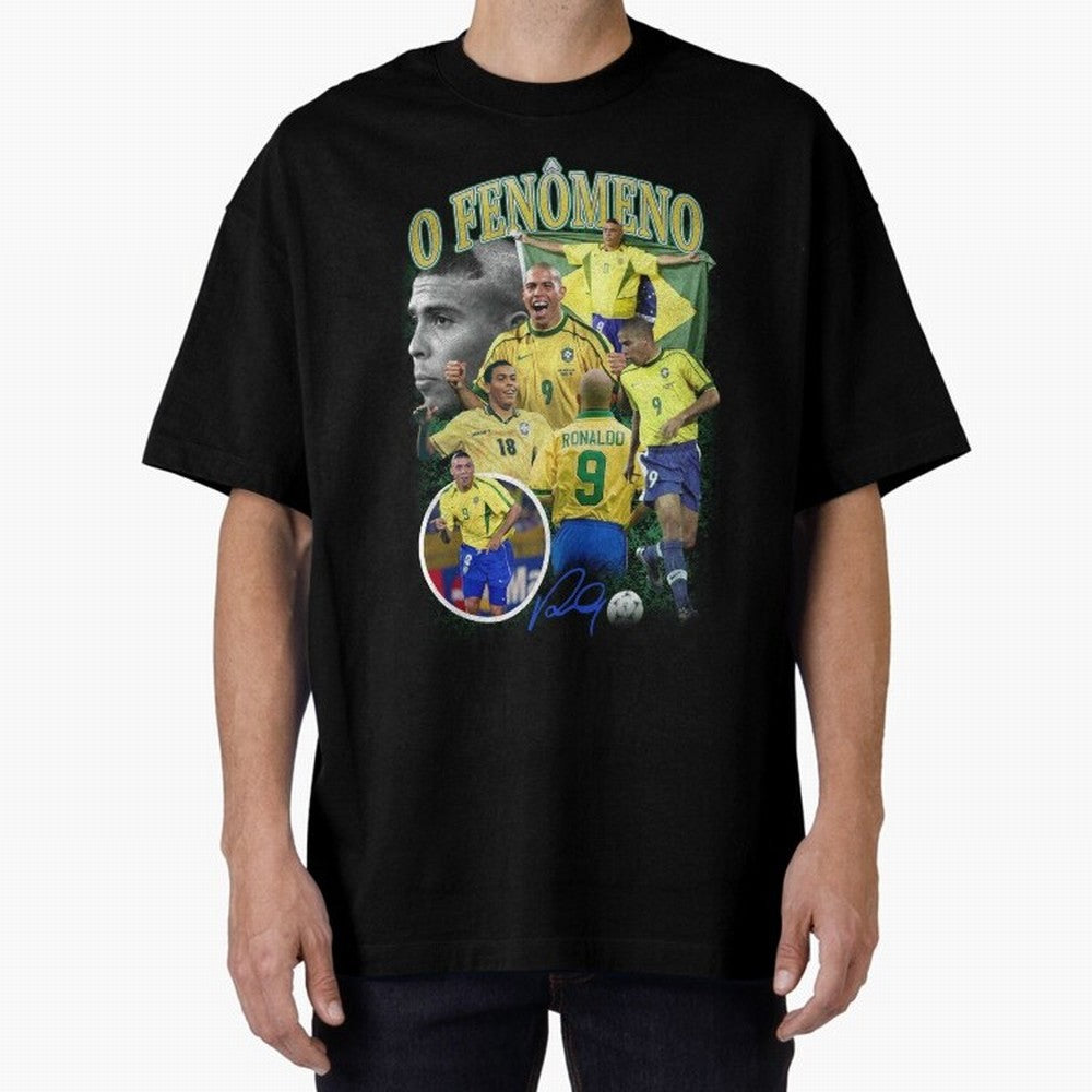 O Fenomeno Ronaldo Oversized T-Shirt Celebrate Unforgettable Nights in the FIFA World Cup 2026 Group Stage Journey through Neymar Highlights, Argentina Pride, Football History, Final Match Energy, Crowd Noise and Once in a Lifetime Moments; Built