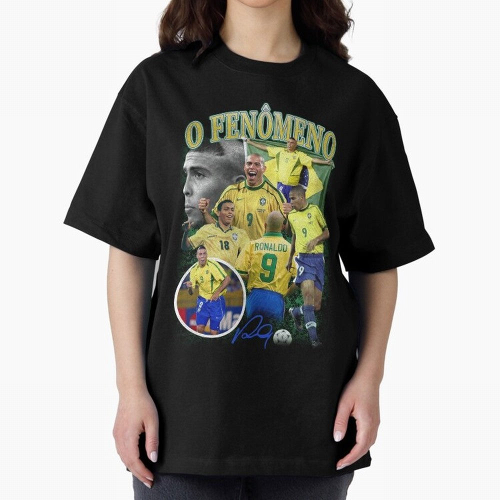 O Fenomeno Ronaldo Oversized T-Shirt Celebrate Unforgettable Nights in the FIFA World Cup 2026 Group Stage Journey through Neymar Highlights, Argentina Pride, Football History, Final Match Energy, Crowd Noise and Once in a Lifetime Moments; Built