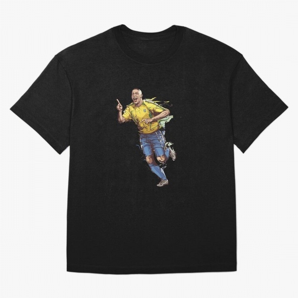 Brazilian Football Player from Milano Oversized T-Shirt Support Iconic Players in the FIFA World Cup 2026 Group Stage Journey through CR7 and Messi Highlights, Brazil, Portugal and Argentina Pride, Football History, Final Match Energy, Crowd Noise