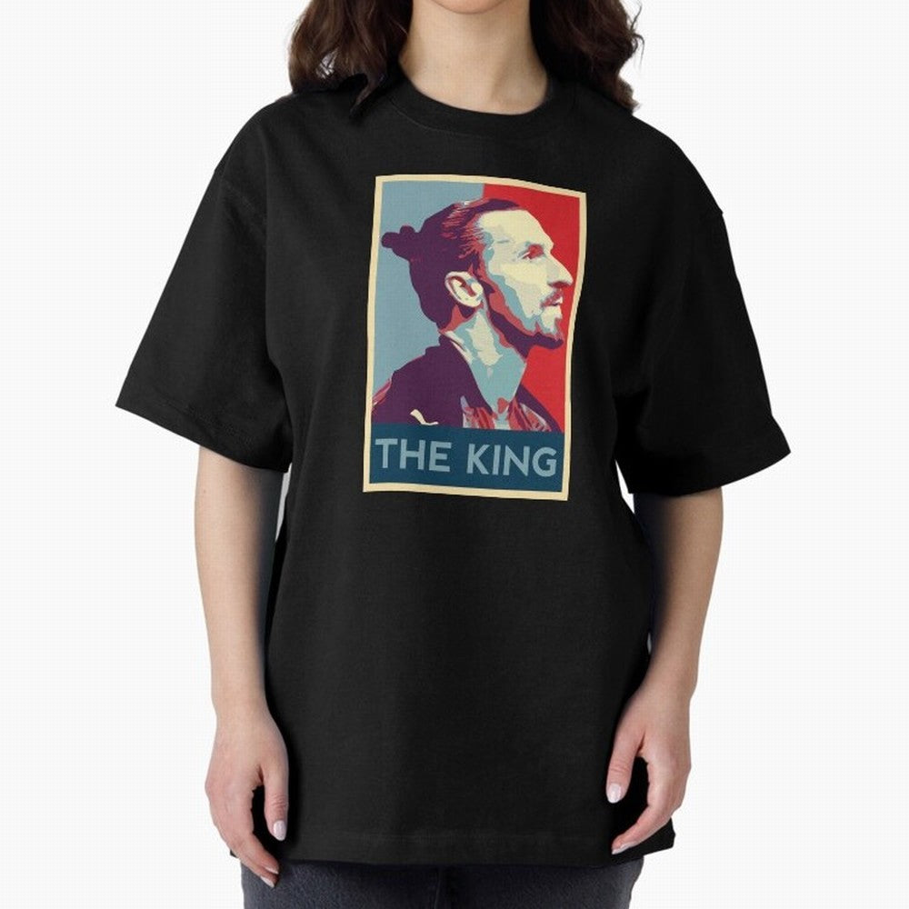 Ibrahimovic Hope Poster Oversized T-Shirt Cheer for Global Football Passion for FIFA World Cup 2026 USA Canada Mexico, Centered on Messi, Neymar and Mbappe, Brazil, Portugal and Argentina, Retro Football Energy, Iconic Rivalries, Trophy Chase Drama