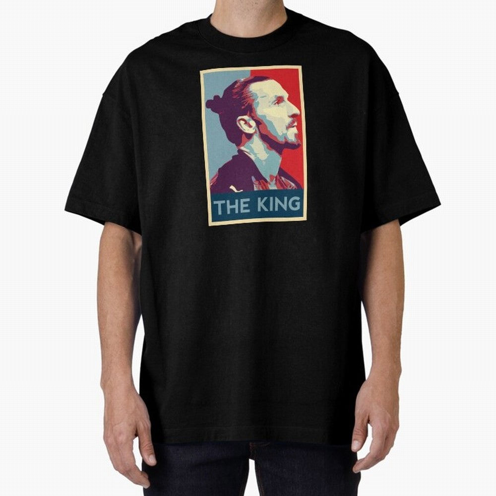 Ibrahimovic Hope Poster Oversized T-Shirt Cheer for Global Football Passion for FIFA World Cup 2026 USA Canada Mexico, Centered on Messi, Neymar and Mbappe, Brazil, Portugal and Argentina, Retro Football Energy, Iconic Rivalries, Trophy Chase Drama