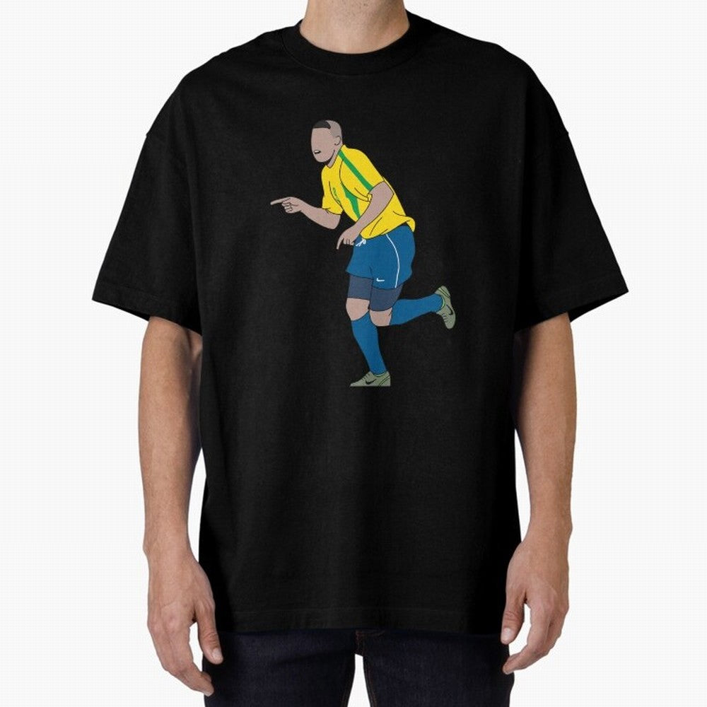 Ronaldo R9 Brazil (2002 WC) Oversized T-Shirt Feel the Heartbeat of the FIFA World Cup 2026 Group Stage Journey through Mbappe Highlights, Argentina Pride, Global Supporter Spirit, Legendary Goals, National Colors and Tournament Celebration;