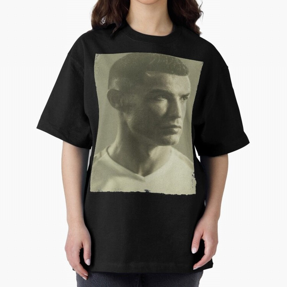Cristiano Ronaldo Fan Art Oversized T-Shirt Feel the Heartbeat of Match Day Hype around FIFA World Cup 2026, Mbappe and Neymar, France and Portugal, Vintage Soccer Flavor, Modern Football Stars, National Flags and Final Night Emotion; Created for