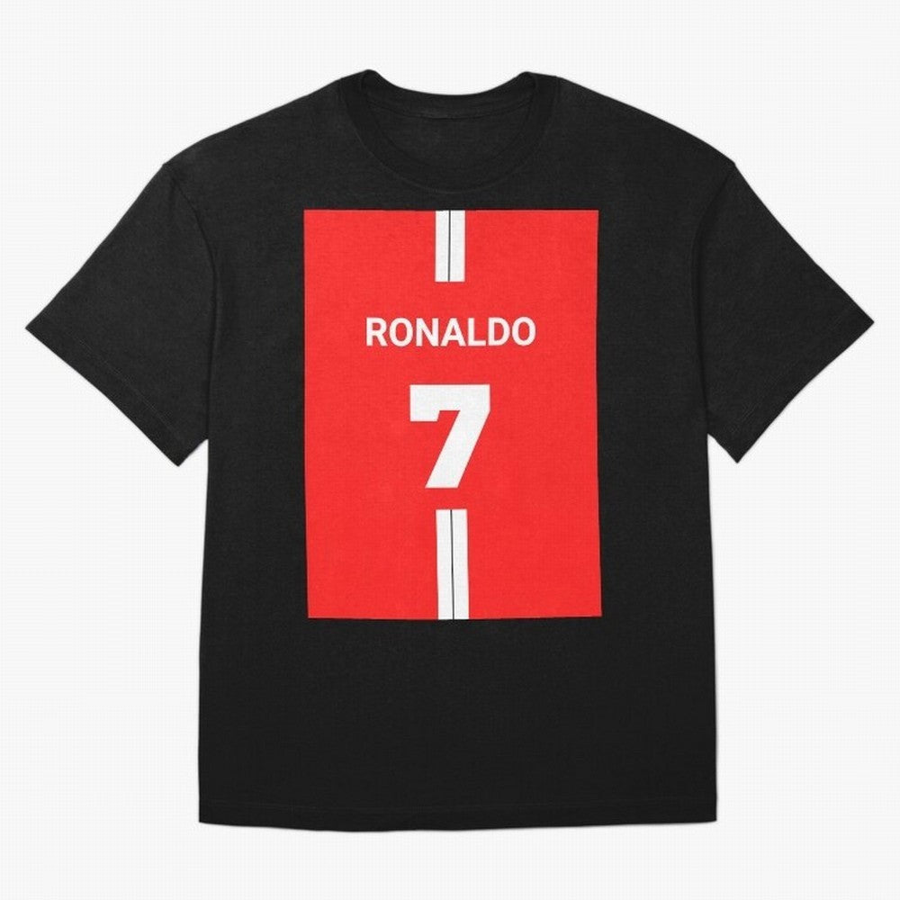 Ronaldo Jersey - 7 Back to Manchester Oversized T-Shirt Relive the FIFA World Cup 2026 Journey through Messi and Cristiano Ronaldo Highlights, Argentina, France and Brazil Pride, Stadium Chants, National Pride, Trophy Dreams and Unforgettable