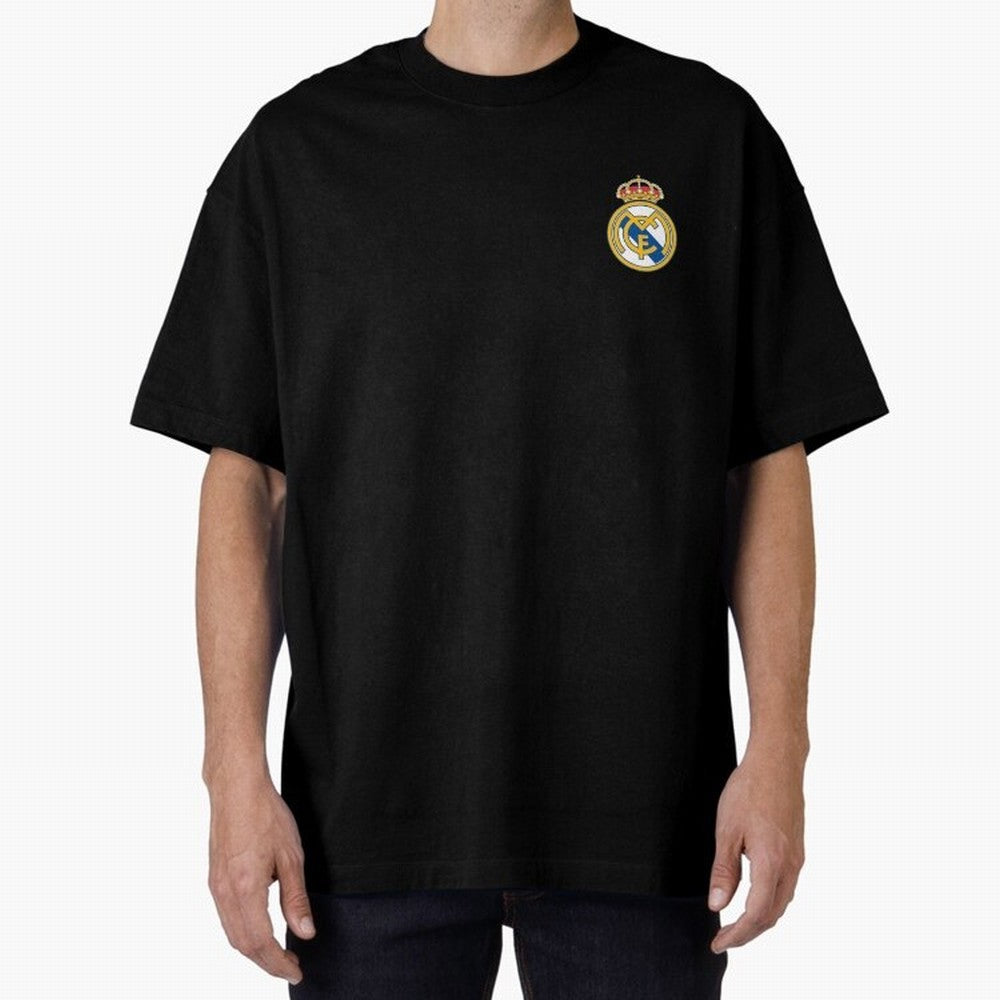 Madrid Football Logo Oversized T-Shirt Live for the Drama of Match Day Hype around FIFA World Cup 2026 Group Stage, Mbappe, Brazil, Champion Mindset, Group Stage Buzz, Knockout Tension and Passionate Fan Culture; Ideal for Fans Who Follow Messi,
