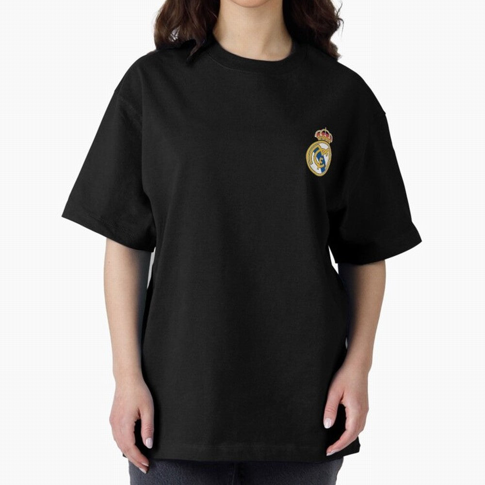Madrid Football Logo Oversized T-Shirt Live for the Drama of Match Day Hype around FIFA World Cup 2026 Group Stage, Mbappe, Brazil, Champion Mindset, Group Stage Buzz, Knockout Tension and Passionate Fan Culture; Ideal for Fans Who Follow Messi,