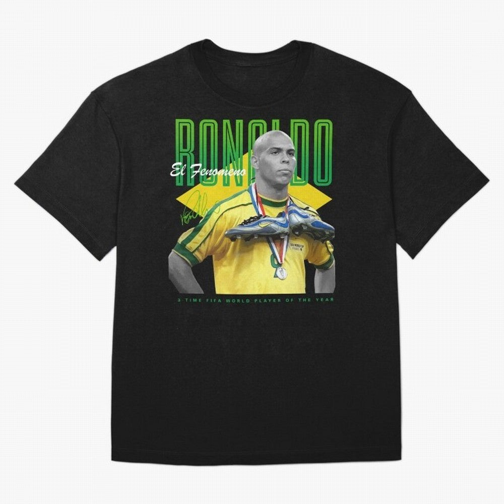 Ronaldo 3 Time Fifa World Player Of The Year Oversized T-Shirt Show Your Love for the FIFA World Cup 2026 Group Stage Journey through Mbappe Highlights, Argentina and Brazil Pride, Retro Football Energy, Iconic Rivalries, Trophy Chase Drama and