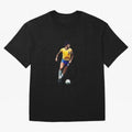 Legends of The Beautiful Game Cartoon Collection Legends Socrates Cartoon Artwork9 Oversized T-Shirt Follow the Final Road of the FIFA World Cup 2026 Journey through Cristiano Ronaldo Highlights, Brazil, Portugal and Argentina Pride, Stadium