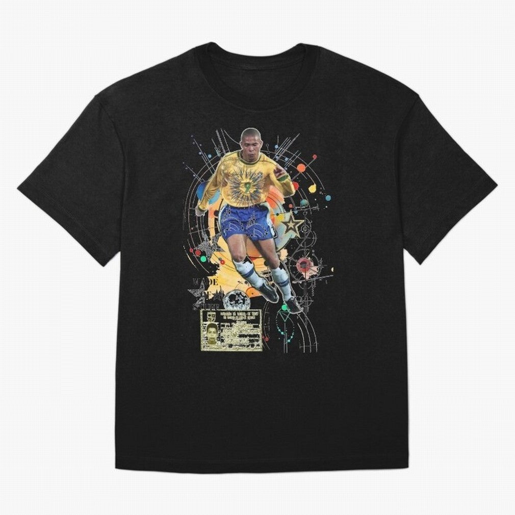 Ronaldo Nazario Football Playmaker Oversized T-Shirt Elevate the FIFA World Cup 2026 Journey through Messi Highlights, Netherlands Pride, Classic Soccer Heritage, Championship Pressure, Fan Loyalty and International Pride; Made for Collectors Who