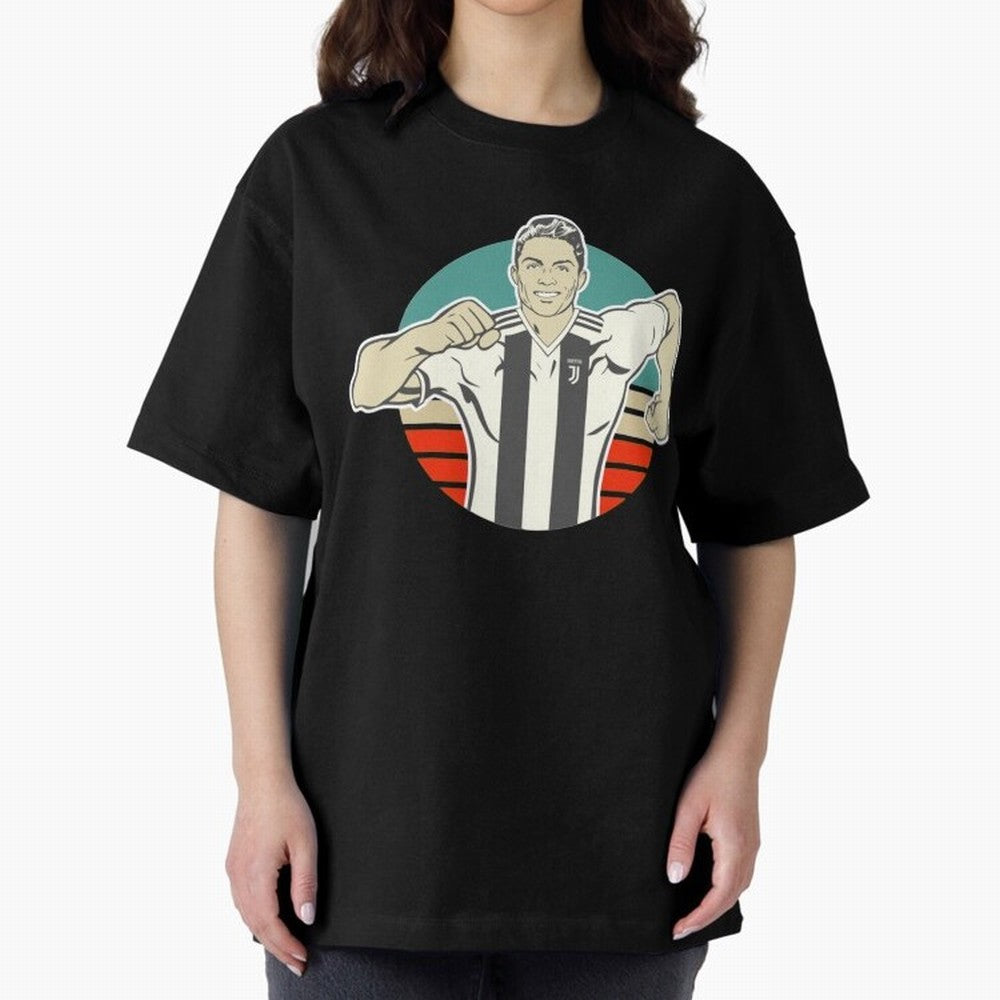 Ronaldo Ronaldo Oversized T-Shirt Fuel Your Fan Pride for Global Football Passion for FIFA World Cup 2026, with Messi and Cristiano Ronaldo, England and Germany, Supporter Pride, Iconic Celebrations, Legendary Names and Global Match Day Energy;