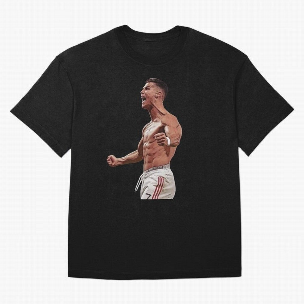 Ronaldo Last Minute Goal Celebration United 7 Oversized T-Shirt Celebrate the Magic of FIFA World Cup 2026 USA Canada Mexico for Fans of Messi, CR7 and Mbappe and Brazil, Portugal and Argentina, Bringing Football Passion, Legendary Performances,