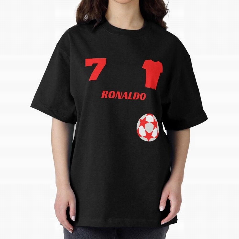 Ronaldo 7 - Man U Back to Manchester Oversized T-Shirt Celebrate Global Passion for FIFA World Cup 2026 Connected to Neymar, Argentina, France and Brazil Energy, Game Day Rituals, Football Legends, Country Pride and the Road to the Final; Ideal for