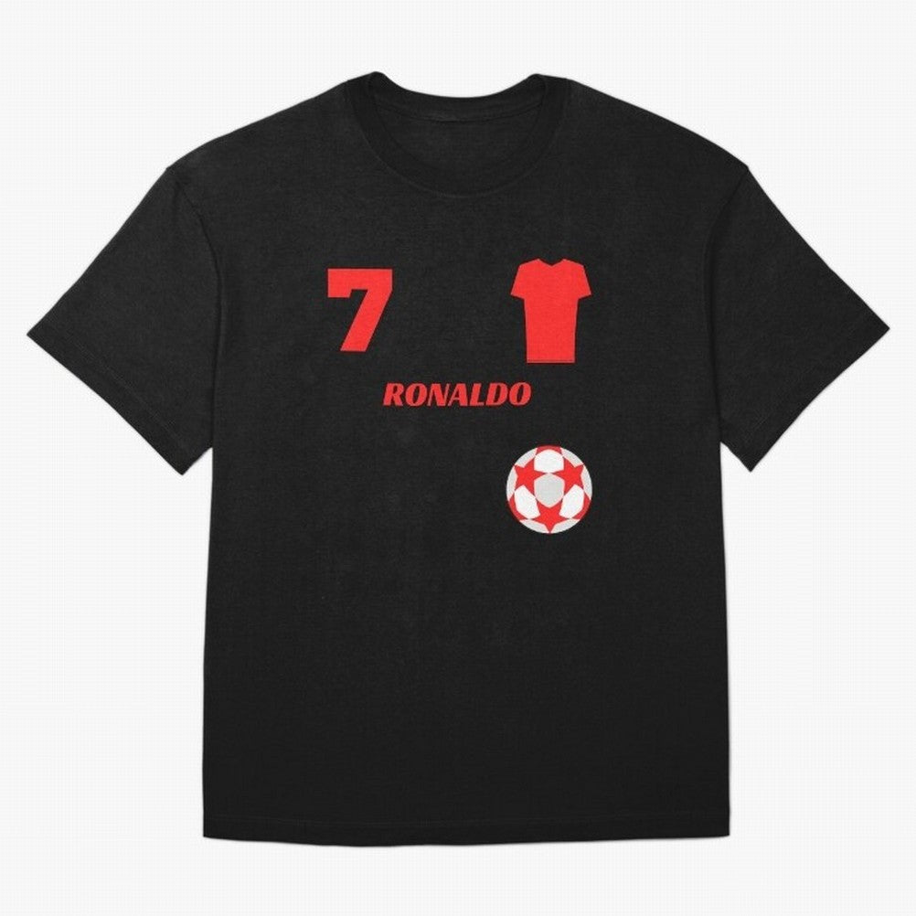 Ronaldo 7 - Man U Back to Manchester Oversized T-Shirt Celebrate Global Passion for FIFA World Cup 2026 Connected to Neymar, Argentina, France and Brazil Energy, Game Day Rituals, Football Legends, Country Pride and the Road to the Final; Ideal for
