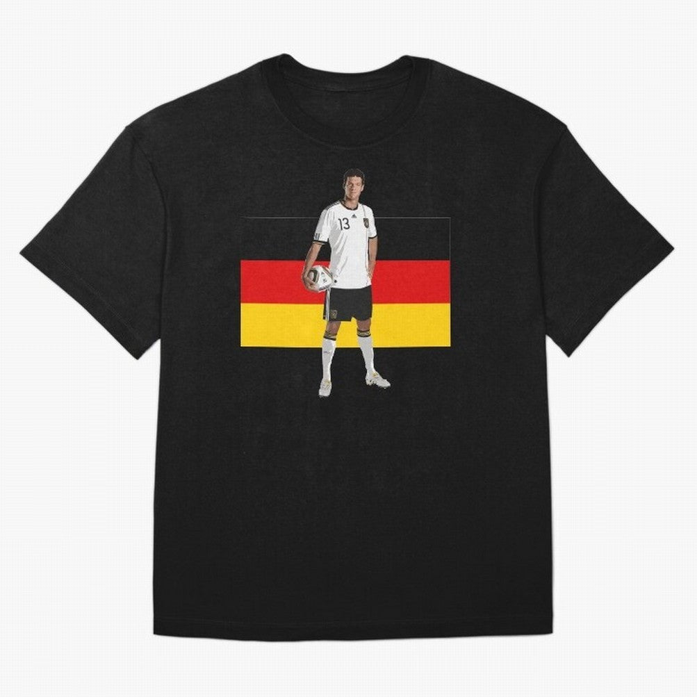 Michael Ballack - German Football Legend Oversized T-Shirt Live the Energy of FIFA World Cup 2026 Group Stage Spirit, Capturing Argentina, France and Brazil, Messi and Cristiano Ronaldo, Goal Celebration Energy, Supporter Heritage, Football Icons