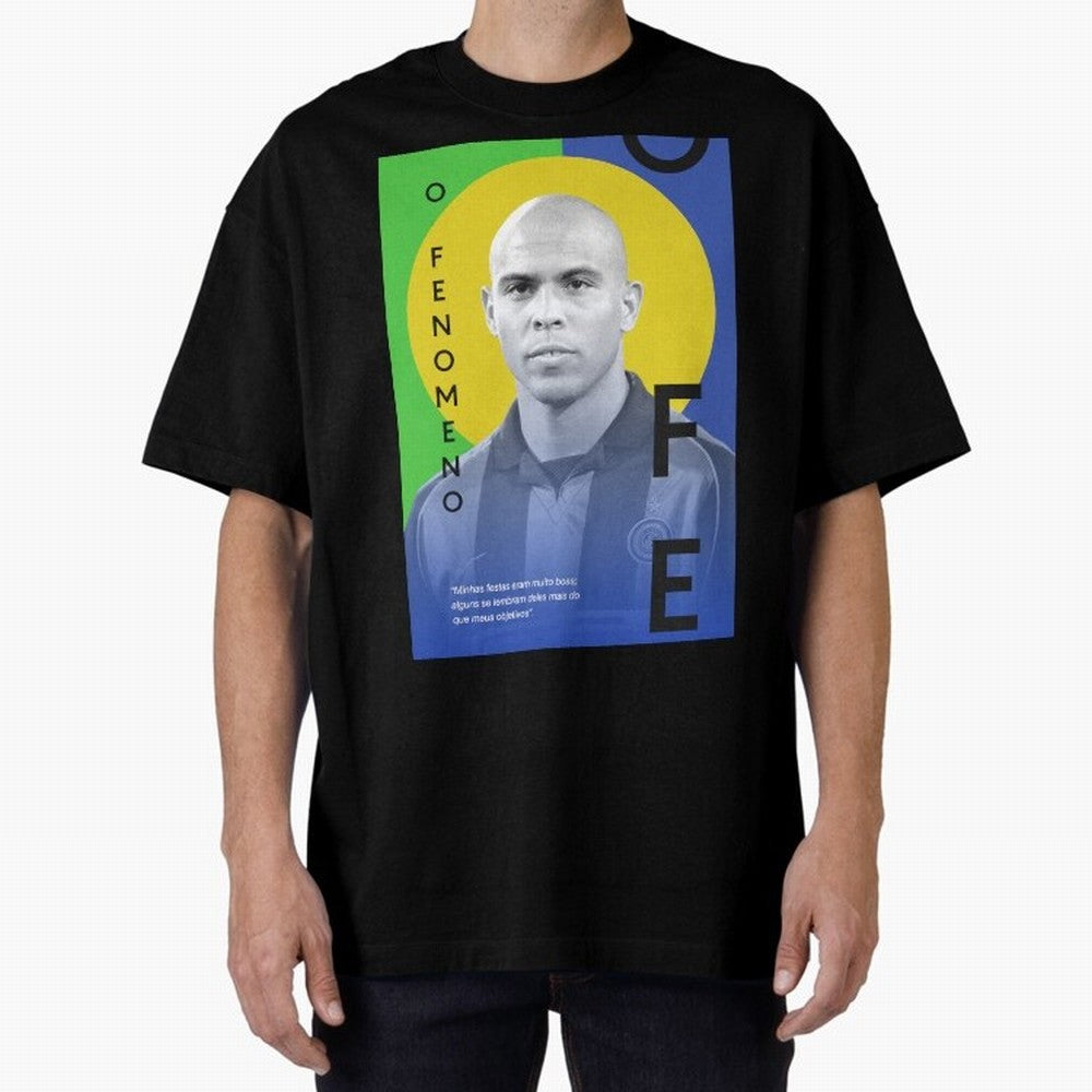 O Phenomenon Oversized T-Shirt Create FIFA World Cup 2026 for Fans of Neymar and Germany, Bringing Vintage Soccer Flavor, Modern Football Stars, National Flags and Final Night Emotion; Ideal for Football Dads, Football Moms, Friends, Collectors and