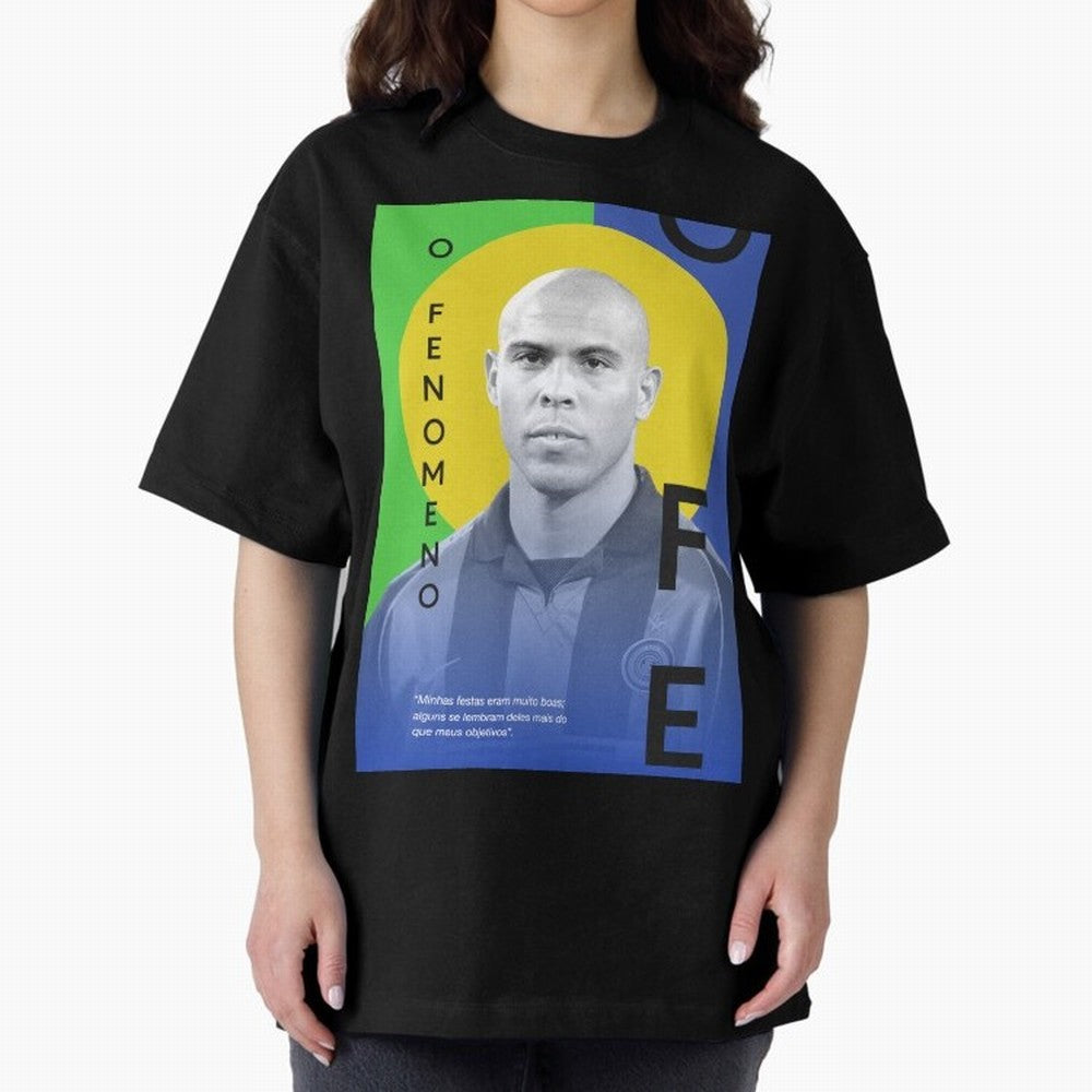 O Phenomenon Oversized T-Shirt Create FIFA World Cup 2026 for Fans of Neymar and Germany, Bringing Vintage Soccer Flavor, Modern Football Stars, National Flags and Final Night Emotion; Ideal for Football Dads, Football Moms, Friends, Collectors and