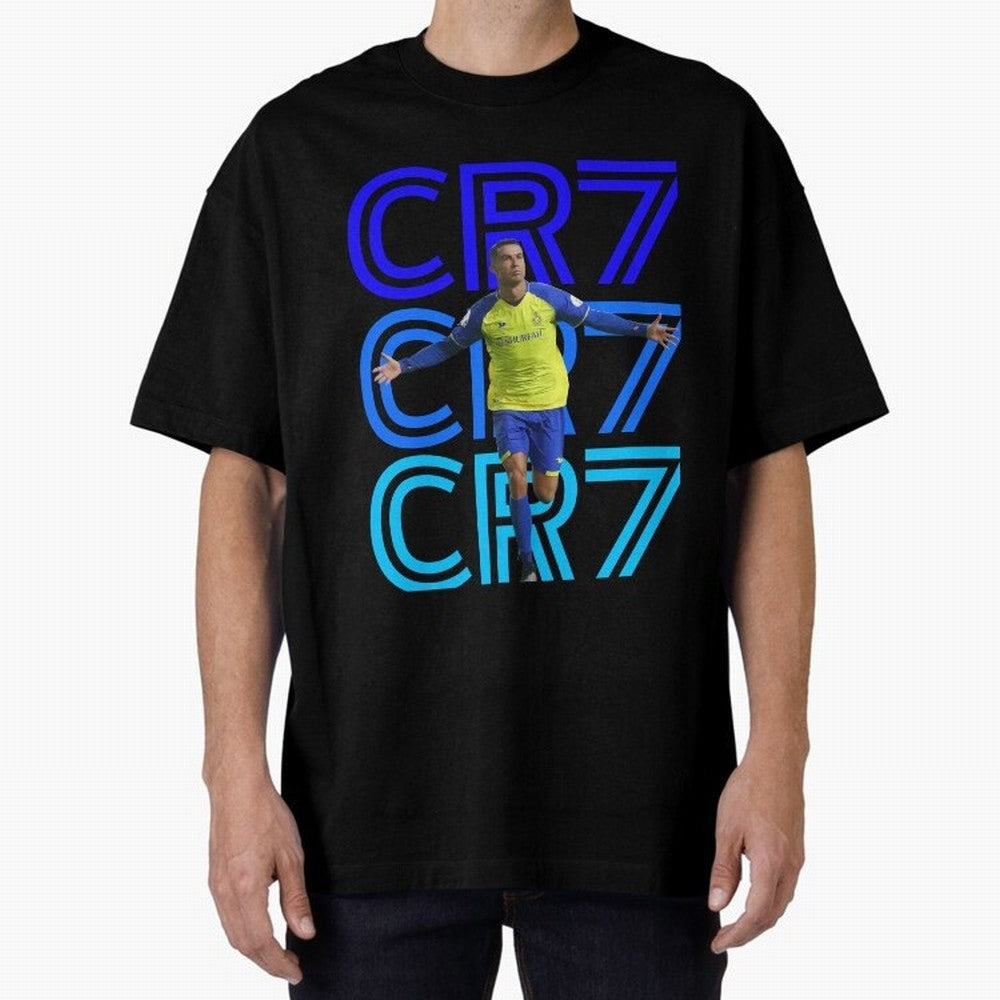 Christiano Ronaldo CR7 Oversized T-Shirt Upgrade Match Day Hype around FIFA World Cup 2026 Group Stage, Mbappe, Argentina, France and Brazil, Supporter Pride, Iconic Celebrations, Legendary Names and Global Match Day Energy; Ideal for Fans Who