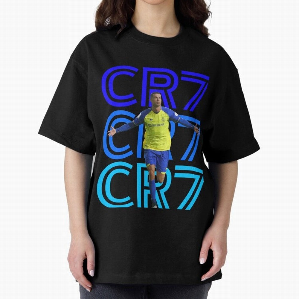 Christiano Ronaldo CR7 Oversized T-Shirt Upgrade Match Day Hype around FIFA World Cup 2026 Group Stage, Mbappe, Argentina, France and Brazil, Supporter Pride, Iconic Celebrations, Legendary Names and Global Match Day Energy; Ideal for Fans Who