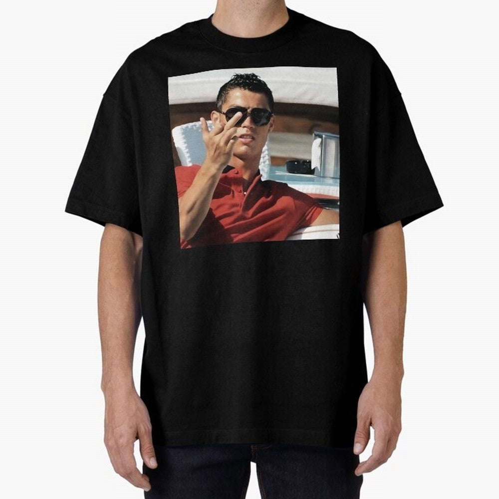 Ronaldo Oversized T-Shirt Represent Football Lovers during Global Football Passion for FIFA World Cup 2026, Highlighting Neymar, Haaland and Cristiano Ronaldo, Spain and Netherlands, Vintage Soccer Flavor, Modern Football Stars, National Flags and