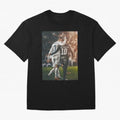 Neymar and Ronaldo Poster	 Oversized T-Shirt Feel the Trophy Chase of Global Football Passion for FIFA World Cup 2026 Group Stage, Filled with Messi, Neymar and Mbappe, England, France and Netherlands, Football History, Final Match Energy, Crowd