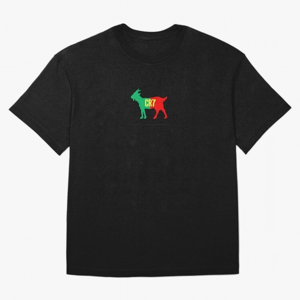 CR7 GOAT - Cristiano Ronaldo Oversized T-Shirt Celebrate Every Goal in Match Day Hype around FIFA World Cup 2026 USA Canada Mexico, Messi, Neymar and Mbappe, Spain and Netherlands, Supporter Pride, Iconic Celebrations, Legendary Names and Global
