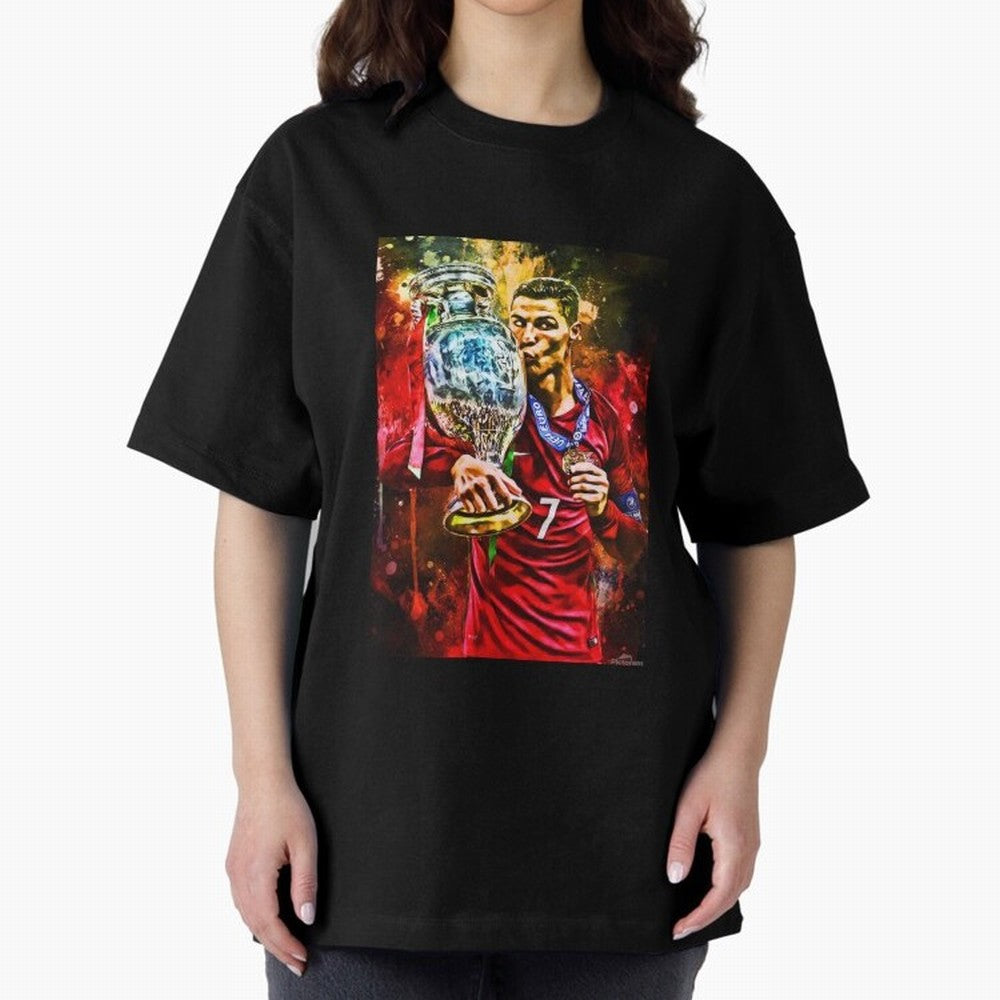 Christiano Ronaldo Oversized T-Shirt Bring a Vintage Feel to the FIFA World Cup 2026 USA Canada Mexico Journey through Mbappe Highlights, Brazil, Portugal and Argentina Pride, Supporter Pride, Iconic Celebrations, Legendary Names and Global Match