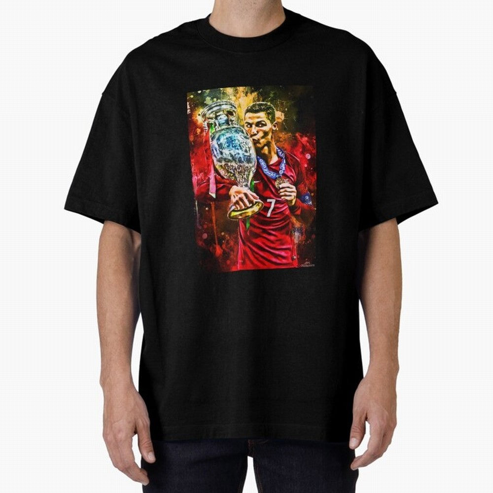 Christiano Ronaldo Oversized T-Shirt Bring a Vintage Feel to the FIFA World Cup 2026 USA Canada Mexico Journey through Mbappe Highlights, Brazil, Portugal and Argentina Pride, Supporter Pride, Iconic Celebrations, Legendary Names and Global Match