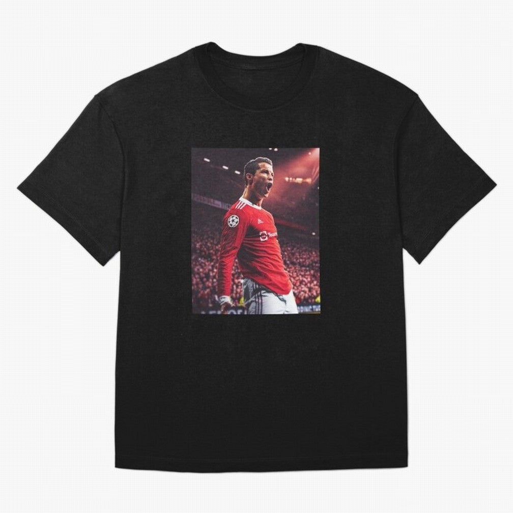 Cristiano Ronaldo CR7 Manchester Home 202122,Ronaldo Gifts, Ronaldo Best Selling , Ronaldo Top Item Oversized T-Shirt Keep the Match Day Mood of Global Football Passion for FIFA World Cup 2026 Group Stage, Centered on Haaland, Spain, Classic Soccer