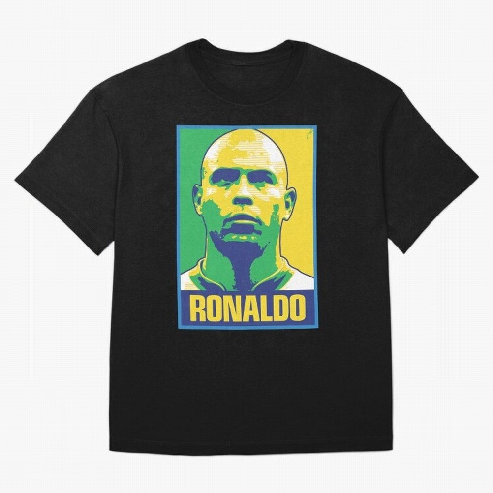 Ronaldo - BRAZIL Oversized T-Shirt Discover Match Day Hype around FIFA World Cup 2026 USA Canada Mexico, Messi, Neymar and Mbappe, Netherlands, Vintage Soccer Flavor, Modern Football Stars, National Flags and Final Night Emotion; Great for Watch