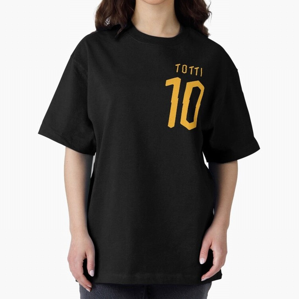 Totti 2020 Oversized T-Shirt Feel the Heartbeat of Match Day Hype around FIFA World Cup 2026 Group Stage, Haaland, England, France and Netherlands, Sports Nostalgia, International Competition, Famous Players and Unforgettable Victories; Great for