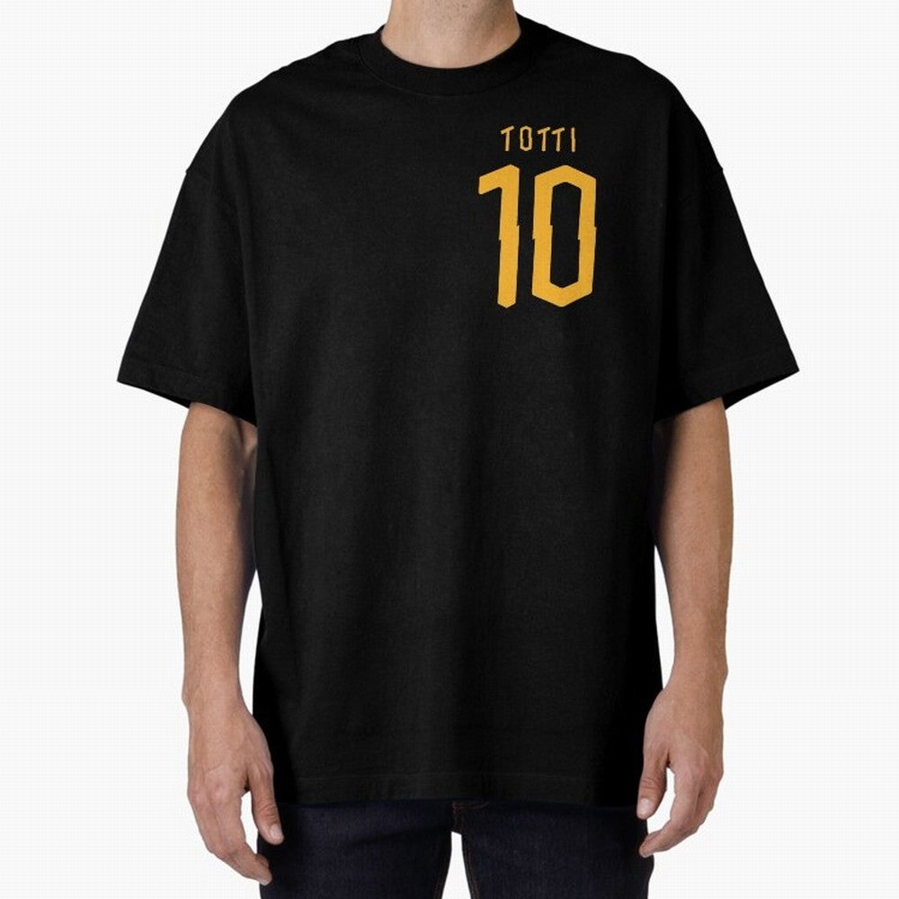 Totti 2020 Oversized T-Shirt Feel the Heartbeat of Match Day Hype around FIFA World Cup 2026 Group Stage, Haaland, England, France and Netherlands, Sports Nostalgia, International Competition, Famous Players and Unforgettable Victories; Great for