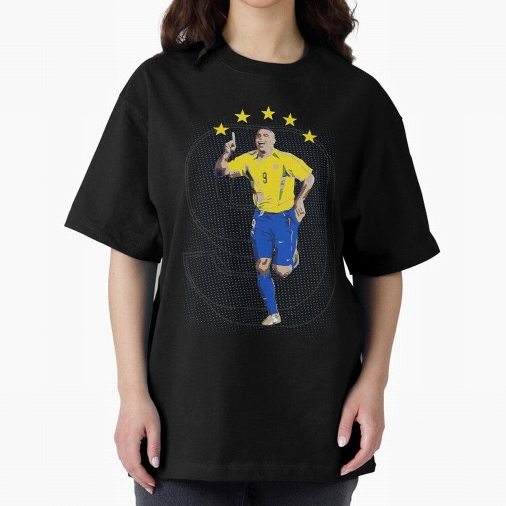 Ronaldo Fenomeno Oversized T-Shirt Treasure FIFA World Cup 2026 Group Stage Highlighting Haaland and Mbappe, Portugal, Spain and Germany Energy, Fan Favorite Moments, National Team Passion, Big Match Drama and Soccer History; Ideal for Fans Who