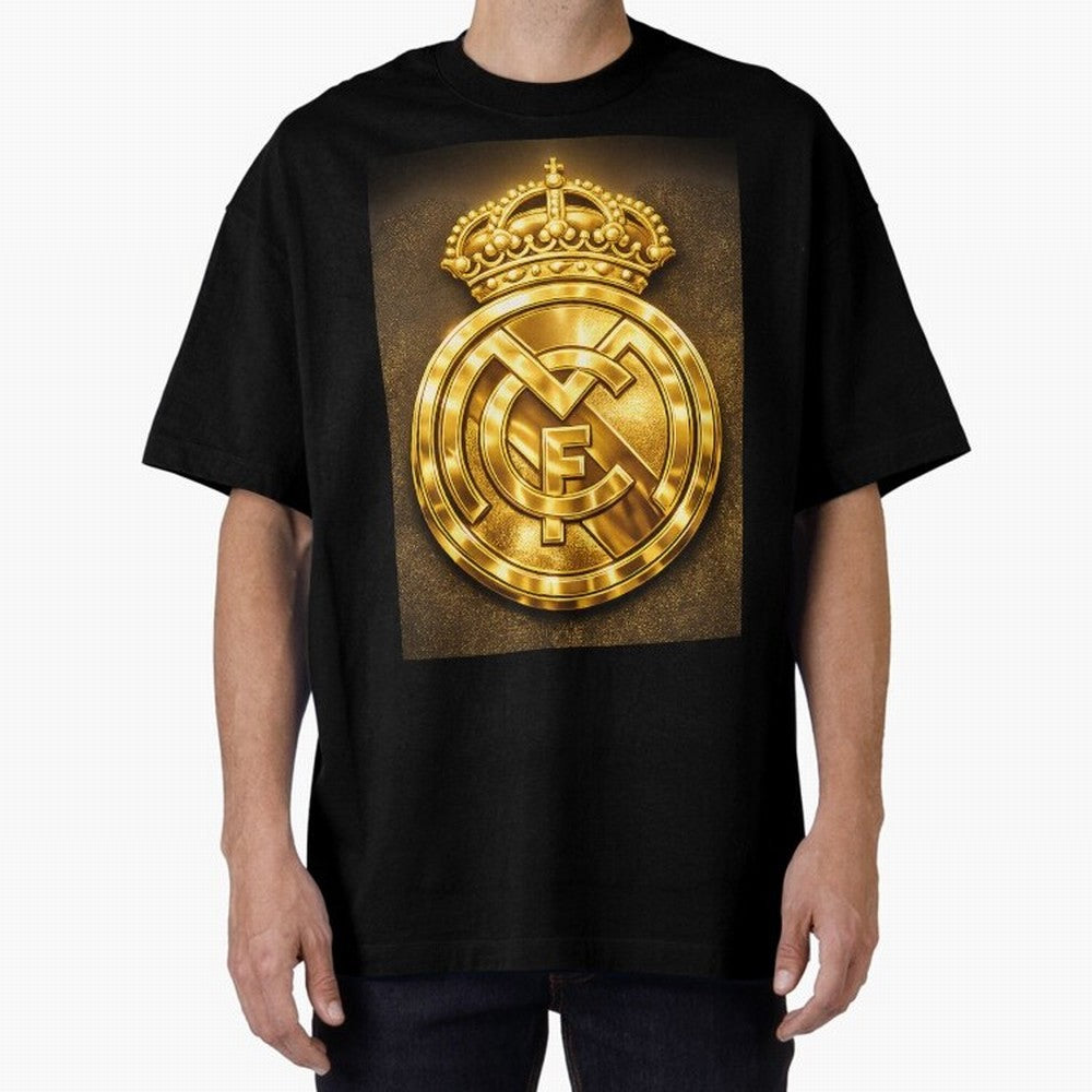 Madrid Oversized T-Shirt Honor the Football Icons of FIFA World Cup 2026 USA Canada Mexico Spirit, Featuring Spain, Haaland and Mbappe, Match Day Excitement, Supporter Culture, Golden Goals and Global Football Passion; Great for Supporters Who Love