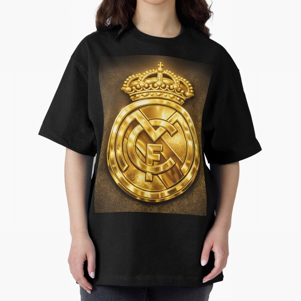 Madrid Oversized T-Shirt Honor the Football Icons of FIFA World Cup 2026 USA Canada Mexico Spirit, Featuring Spain, Haaland and Mbappe, Match Day Excitement, Supporter Culture, Golden Goals and Global Football Passion; Great for Supporters Who Love