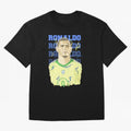 Ronaldo Oversized T-Shirt Share the Excitement of FIFA World Cup 2026 USA Canada Mexico Spirit, Filled with Argentina, Mbappe and Neymar, Retro Football Energy, Iconic Rivalries, Trophy Chase Drama and Stadium Atmosphere; Ideal for Football Dads,