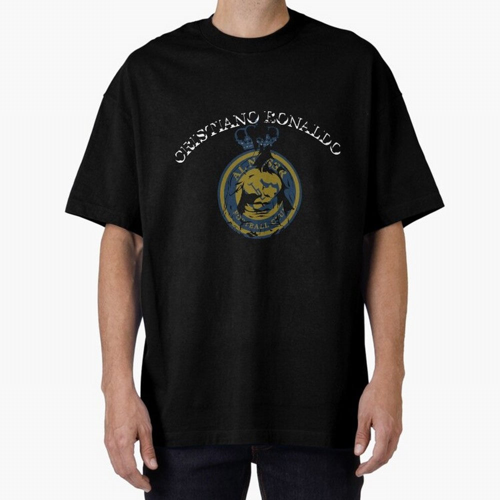 Ronaldo CR7 al nassr Oversized T-Shirt Honor the Beautiful Game during Global Football Passion for FIFA World Cup 2026 Group Stage, Filled with CR7 and Messi, Germany, Football Festival Excitement, Trophy Ambitions, Country Rivalries and Star