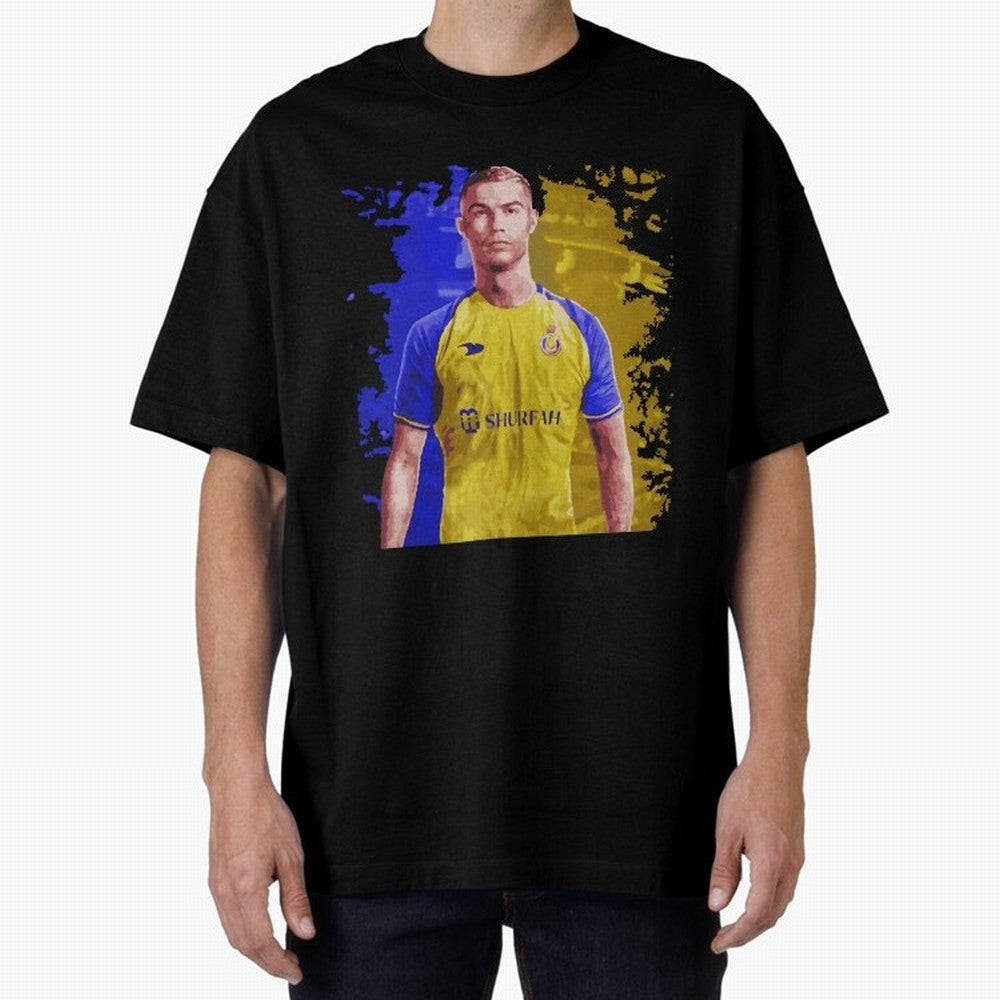 Ronaldo CR7 al nassr Oversized T-Shirt Turn Football Passion into Global Football Passion for FIFA World Cup 2026 USA Canada Mexico, Capturing Haaland, England, Classic Soccer Heritage, Championship Pressure, Fan Loyalty and International Pride;