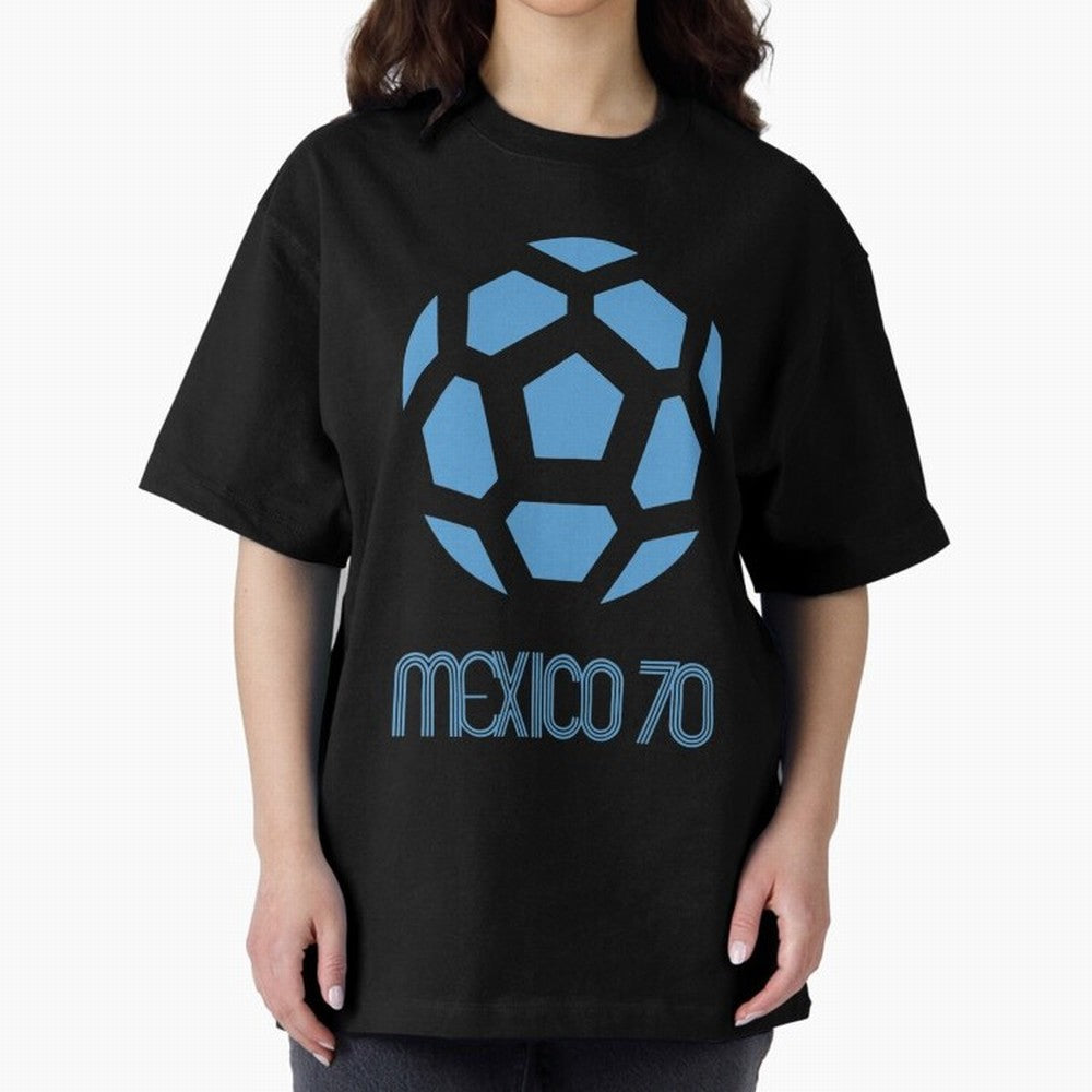 Retro World Cup 70 Logo Oversized T-Shirt Carry the Colors and Pride of FIFA World Cup 2026 USA Canada Mexico for Fans of Mbappe and England and Germany, Bringing Football Passion, Legendary Performances, Festival Vibes and Supporter Community;