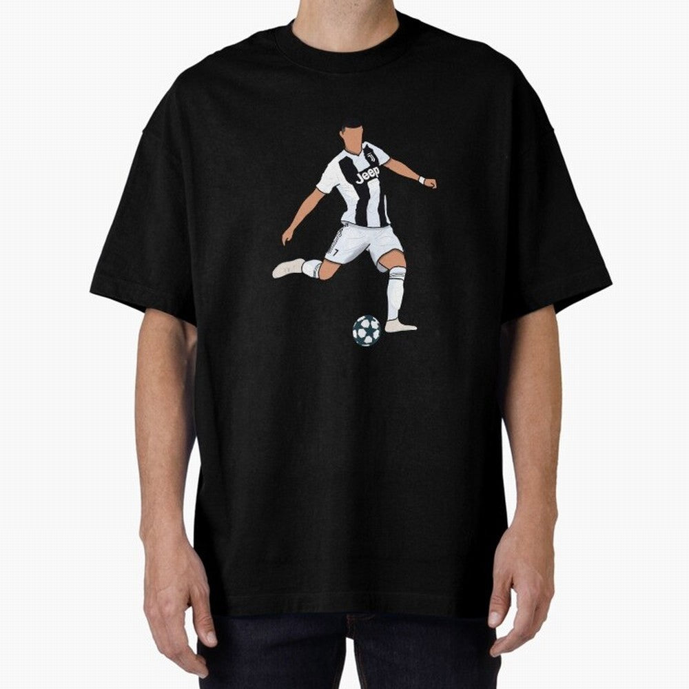 Ronaldo Oversized T-Shirt Represent the Passion of FIFA World Cup 2026 Group Stage Spirit, Driven by Brazil, Portugal and Argentina, Messi and Cristiano Ronaldo, Supporter Pride, Iconic Celebrations, Legendary Names and Global Match Day Energy;
