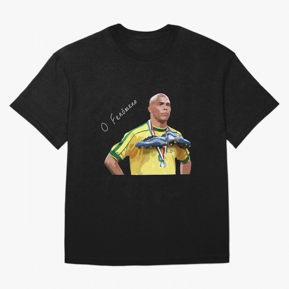 Ronaldo Il Fenomeno Oversized T-Shirt Follow the Final Road of FIFA World Cup 2026 for Fans of Mbappe and Argentina, France and Brazil, Bringing Sports Nostalgia, International Competition, Famous Players and Unforgettable Victories; Great for