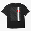 Manchester United 2017/18 3rd Kit Jersey Pattern Oversized T-Shirt Capture Stadium Memories from the FIFA World Cup 2026 Journey through Messi and Cristiano Ronaldo Highlights, Portugal, Spain and Germany Pride, Soccer Culture, Superstar Moments,