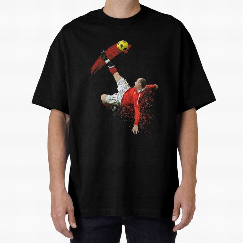Wayne Rooney Oversized T-Shirt Spotlight FIFA World Cup 2026 Group Stage Spirit, Highlighting England and Germany, Neymar, Goal Celebration Energy, Supporter Heritage, Football Icons and Worldwide Tournament Joy; Ideal for Football Dads, Football