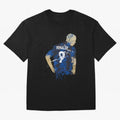 Ronaldo Number 9 Art Oversized T-Shirt Carry National Pride through FIFA World Cup 2026 USA Canada Mexico Spirit, Driven by Spain, Neymar, Haaland and Cristiano Ronaldo, Stadium Memories, Football Loyalty, International Chants and Championship