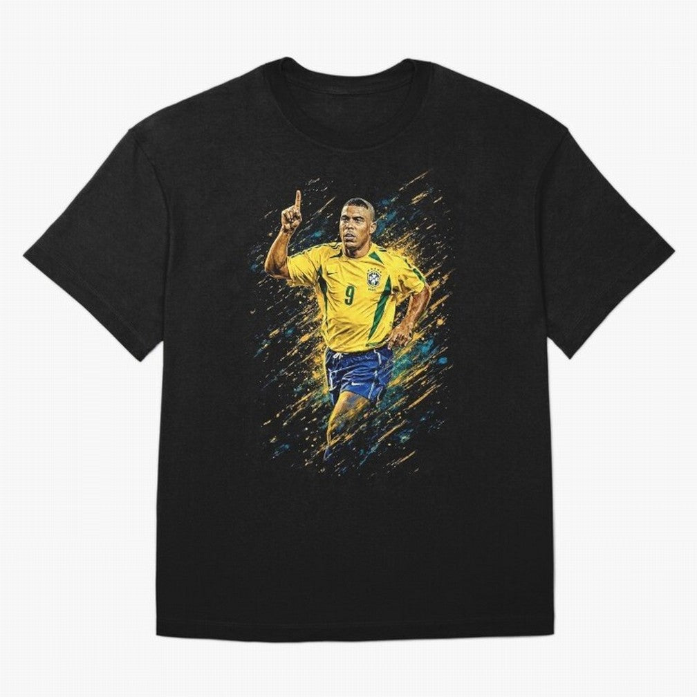 R9 Ronaldo Football Legend Oversized T-Shirt Bring a Vintage Feel to the FIFA World Cup 2026 Group Stage Journey through Neymar, Haaland and Cristiano Ronaldo Highlights, England, France and Netherlands Pride, Fan Favorite Moments, National Team