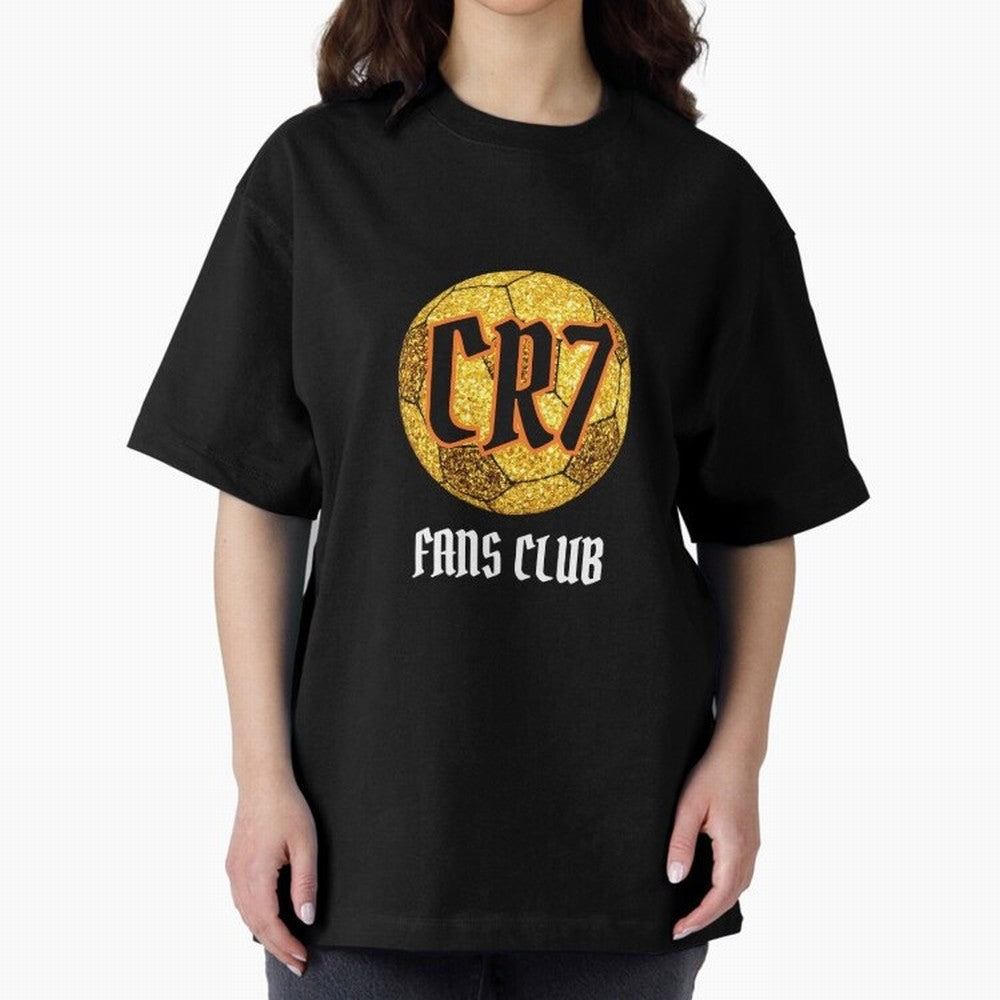 CR7 BLK 2 Oversized T-Shirt Show Your Love for FIFA World Cup 2026 Group Stage Connected to Messi, CR7 and Mbappe, Brazil, Portugal and Argentina Energy, Fan Favorite Moments, National Team Passion, Big Match Drama and Soccer History; Great for