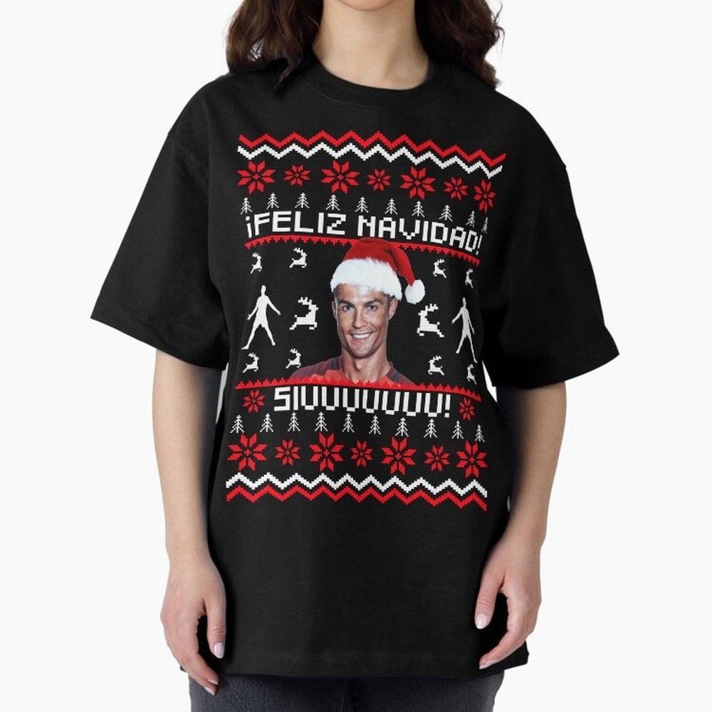 Cristiano Ronaldo El Bicho SIUU Ugly Sweater Oversized T-Shirt Carry the Colors and Pride of the FIFA World Cup 2026 USA Canada Mexico Journey through Neymar, Haaland and Cristiano Ronaldo Highlights, England and Germany Pride, Stadium Chants,