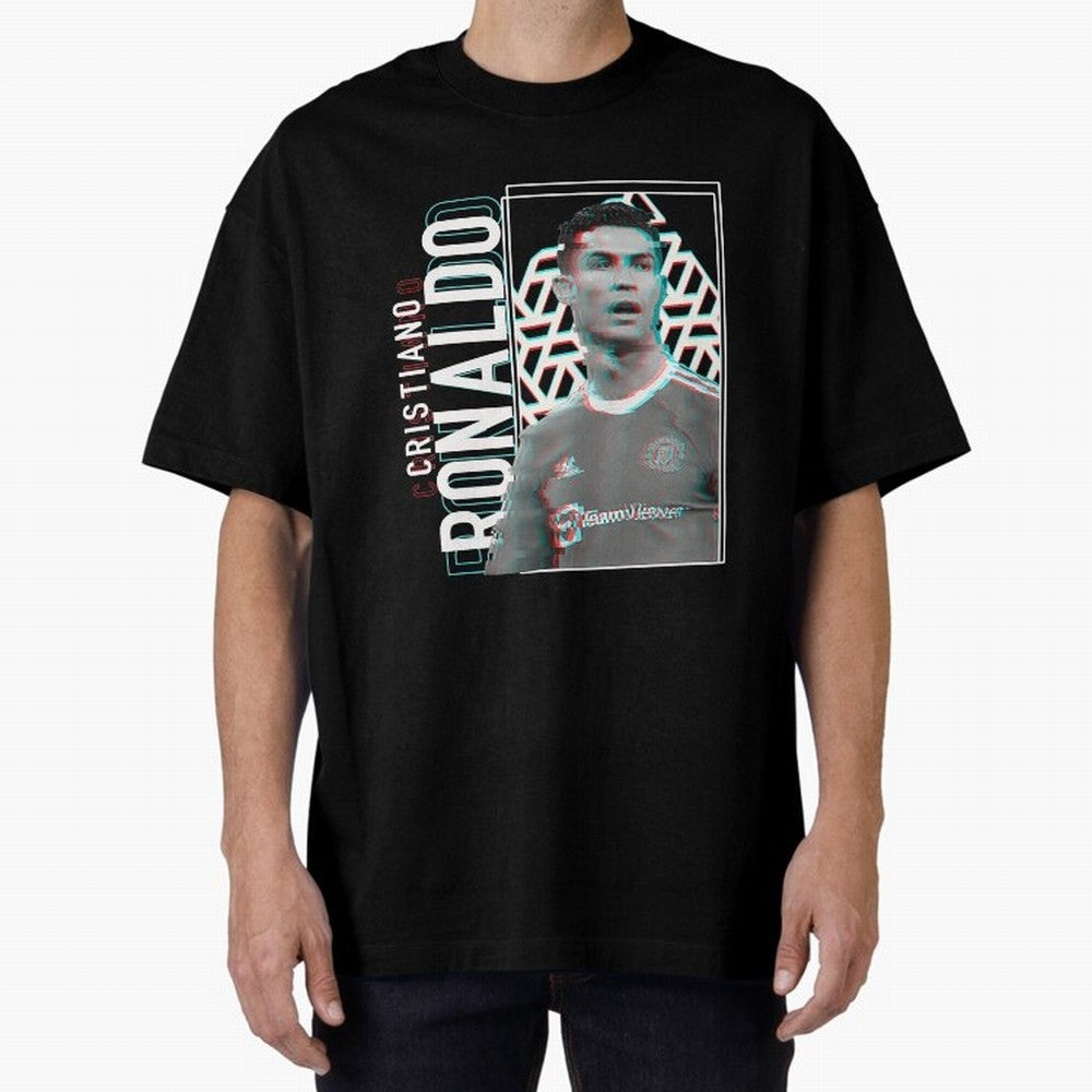 Cristiano Ronaldo sport Oversized T-Shirt Elevate Match Day Hype around FIFA World Cup 2026 Group Stage, Mbappe, England, Stadium Memories, Football Loyalty, International Chants and Championship Tradition; Ideal for Football Dads, Football Moms,