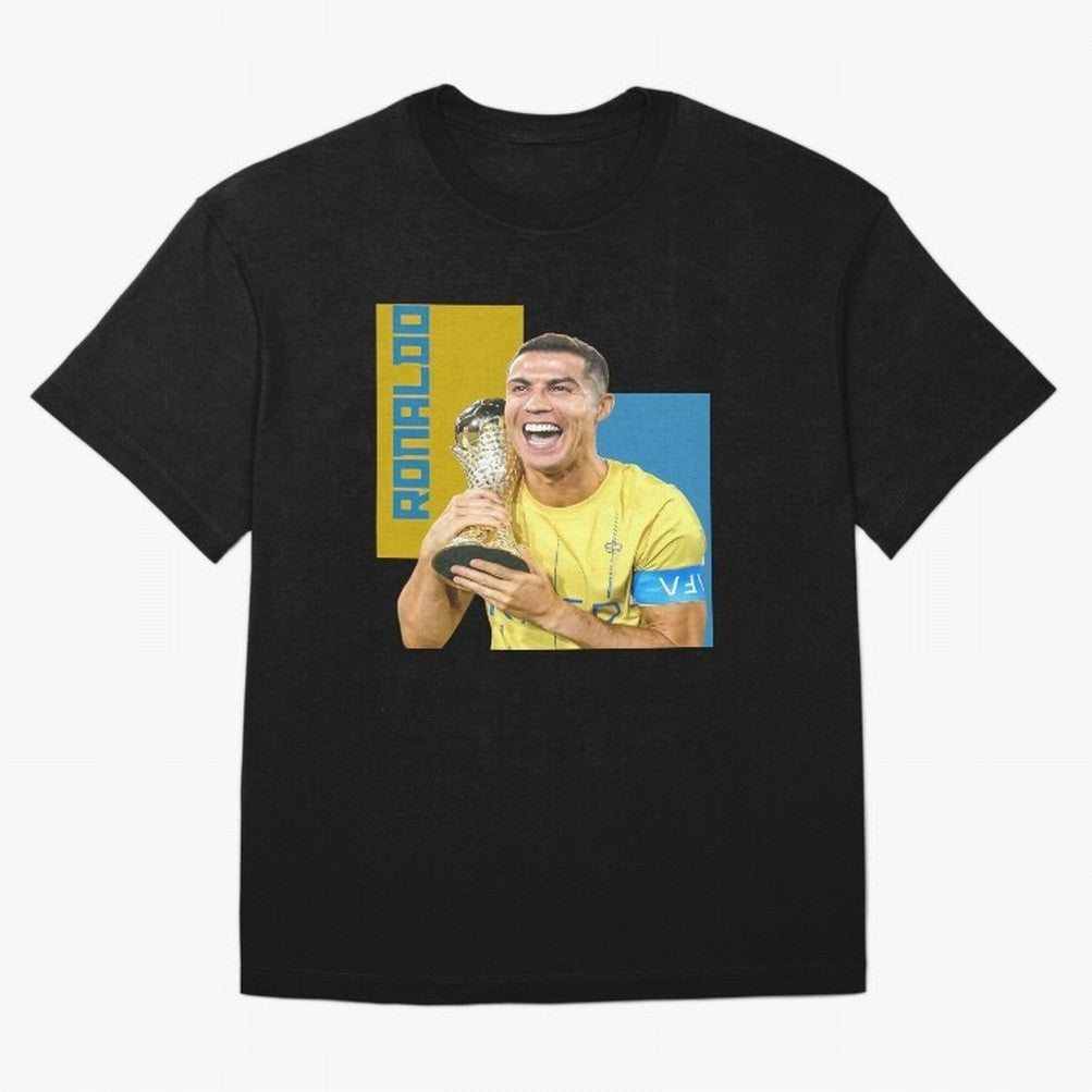 Ronaldo Oversized T-Shirt Celebrate Fan Culture around Global Football Passion for FIFA World Cup 2026, Made for Haaland and Mbappe, Netherlands, Supporter Pride, Iconic Celebrations, Legendary Names and Global Match Day Energy; Ideal for Football