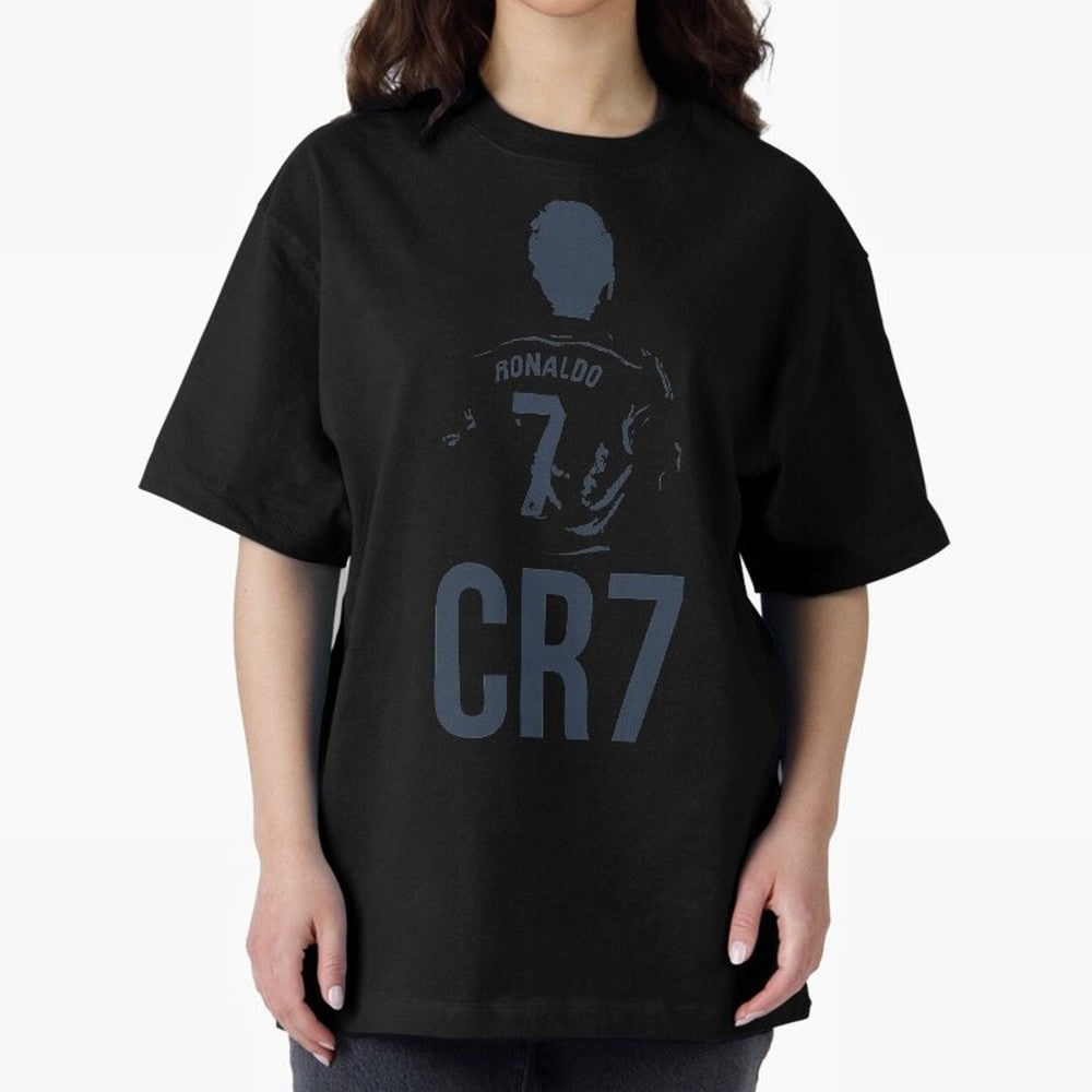 CR7 - Cristiano Ronaldo Oversized T-Shirt Build FIFA World Cup 2026 Group Stage Spirit, with Brazil, Cristiano Ronaldo, Haaland and CR7, Retro Football Energy, Iconic Rivalries, Trophy Chase Drama and Stadium Atmosphere; Built for Supporters